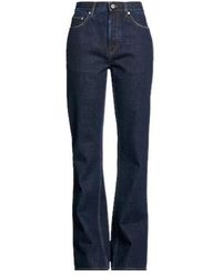 Burberry - Dark Wash Flare Jeans - Lyst