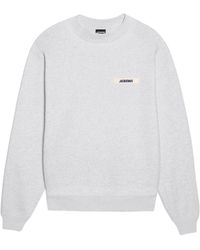 Jacquemus - Logo Patch Crewneck Sweatshirt - Lyst