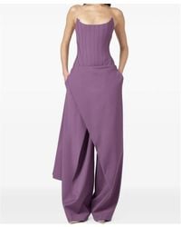 GIUSEPPE DI MORABITO - Wrapped Wide-Leg Tailored Trousers - Lyst