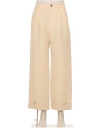 Valentino - Pleat Detailed Straight Leg Pants - Lyst