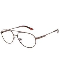 Emporio Armani - Pilot Frame Glasses - Lyst