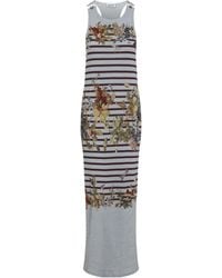 Jean Paul Gaultier - Mariniere Grape Long Dress - Lyst