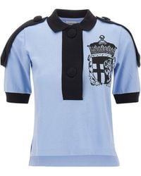 VAQUERA - Crest Epaulette Polo Top - Lyst