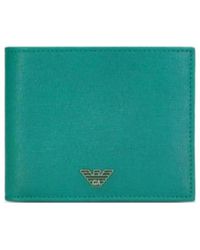 Emporio Armani - Logo Details Wallet - Lyst