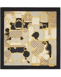 Gucci - GG Horsebit Silk Scarf - Lyst