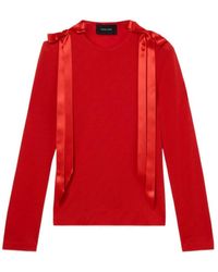 Simone Rocha - Bow Ribbon Tail Long Sleeve T-Shirt - Lyst