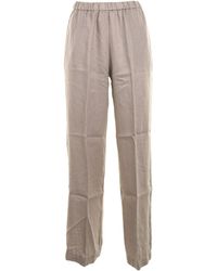Aspesi - Elasticated-Waist Straight Leg Pants - Lyst