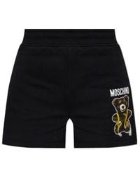 Moschino - Teddy Logo Sweat Shorts - Lyst