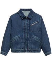 KENZO - Signature Genderless Japanese Denim Utility Jacket - Lyst
