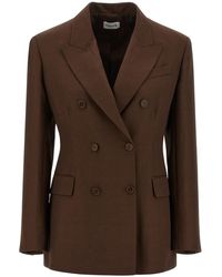 P.A.R.O.S.H. - Raisa Double-Breasted Blazer - Lyst