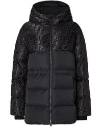 Fendi - Ff Jacquard Ff Technical Fabric Down Jacket - Lyst