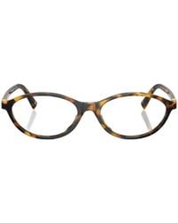 Miu Miu - Eyewear Oval-Frame Glasses - Lyst