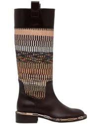 Missoni - Panelled Knee-High Boots - Lyst
