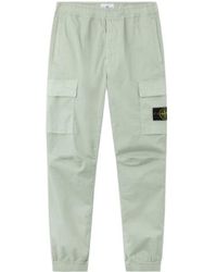 Stone Island - Logo-Patch Trousers - Lyst