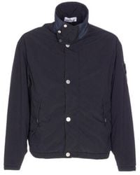 Stone Island - Logo Patch Elasticated-Hem Jacket - Lyst