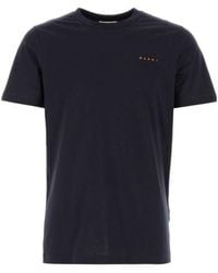 Marni - Logo Printed Crewneck T-Shirt - Lyst