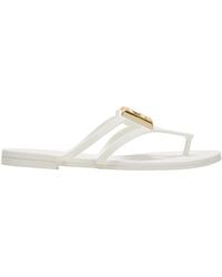 Dolce & Gabbana - Logo Plaque Flip Flops - Lyst