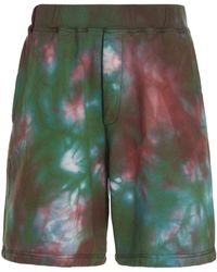 DSquared² - Tie Dye-Print Cotton Track Shorts - Lyst