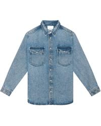 Isabel Marant - Long-Sleeved Button-Up Denim Shirt - Lyst