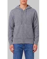 Roberto Collina - Zip-Up Hooded Knit Cardigan - Lyst