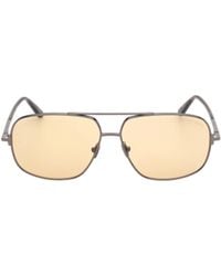 Tom Ford - Eyewear Tex Pilot Frame Sunglasses - Lyst