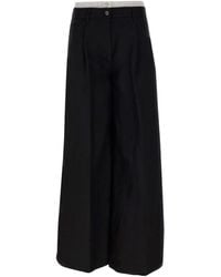 REMAIN Birger - Wide-Leg Button Casual Pants - Lyst