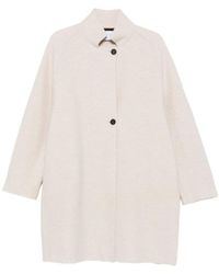 Harris Wharf London - Button-Fastening Virgin-Wool Coat - Lyst