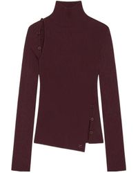Courreges - Courrèges Oblique Butonned Jumper - Lyst