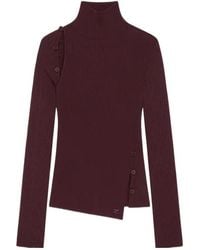 Courreges - Courrèges Oblique Butonned Jumper - Lyst