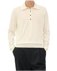Bottega Veneta - Long Sleeved Knitted Polo Shirt - Lyst