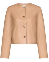 Loulou de Saison - Raho Button Leather Jacket - Lyst