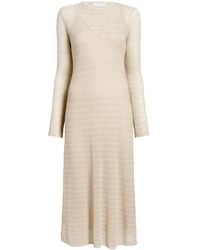 Proenza Schouler - Knitted Long-Sleeve Midi Dress - Lyst