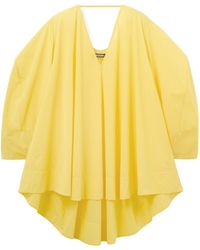 Jacquemus - V-Neck Sheer Flared Dress - Lyst