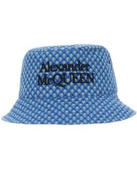 McQueen - Logo Embroidered Bucket Hat - Lyst