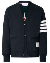 Thom Browne - Intarsia Sleeve-Stripe Cardigan - Lyst