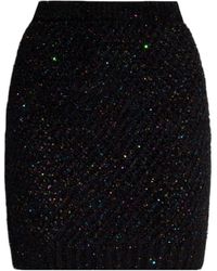 Balmain - Sequin Embellished Pencil Skirt - Lyst