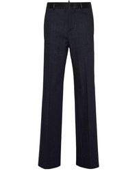 DSquared² - Mid-Rise Pleated Tailored Trousers - Lyst