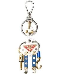 Prada - Robot Metal Keychain Charm - Lyst