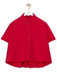 Loewe - Short Sleeve Trapeze Shirt - Lyst