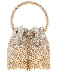 Jimmy Choo - Bon Bon Embellished Drawstring Bucket Bag - Lyst