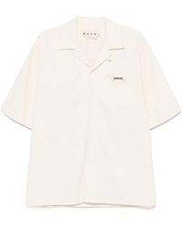 Marni - Cream Denim Shirt With Trunakaroo Plaque - Lyst