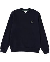 Lacoste - Logo-Embroidered Crewneck Sweatshirt - Lyst