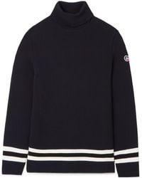 Fusalp - Judith Striped Knitted Turtleneck Sweater - Lyst