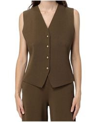 Max Mara - Fuggito Buttoned V-Neck Vest - Lyst