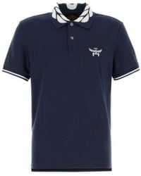 MCM - Logo Embroidered Short-Sleeved Polo Shirt - Lyst