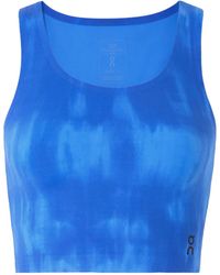 On Shoes - Malibu Cropped Cutout Tie-Dyed Stretch Recyled-Jersey Tank - Lyst