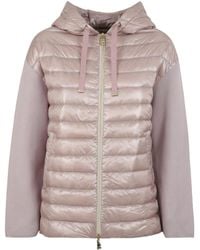 Herno - Quilted Panel Hooded Jacket - Lyst