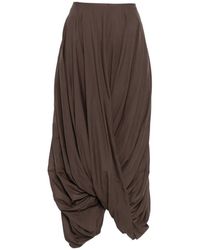 TOTEME - Cocoon Ruffled Jersey Midi Skirt - Lyst