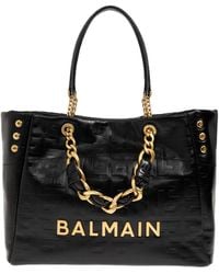 Balmain - 1945 Soft Chain Tote Bag - Lyst