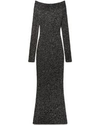 Stella McCartney - Sequin Off-Shoulder Floor-Length Dress - Lyst